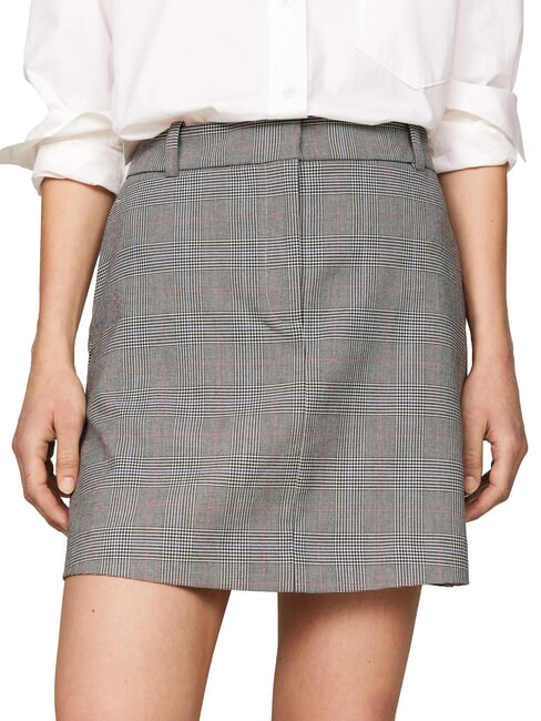 TOMMY HILFIGER TH Rock Global STP Check/ S/ Textur H Grau - Damenröcke