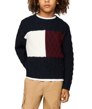 TOMMY HILFIGER TH KIDS Pullover mit Rundhalsausschnitt - Kinder-T-Shirt