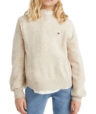 TOMMY HILFIGER TH KIDS Wollpullover mit Rundhalsausschnitt - Kinderpullover