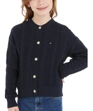 TOMMY HILFIGER TH KIDS Baumwoll-Cardigan - Kinderpullover