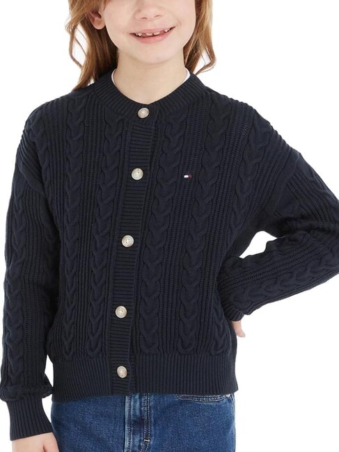 TOMMY HILFIGER TH KIDS Baumwoll-Cardigan Wüstenhimmel - Kinderpullover