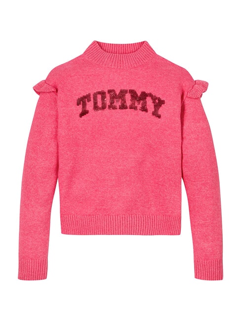 TOMMY HILFIGER TH KIDS Pullover mit Rundhalsausschnitt Erbe Rosa - Kinderpullover