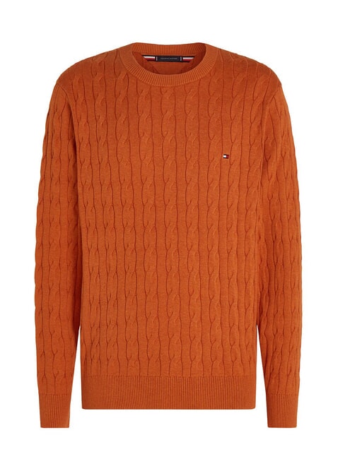 TOMMY HILFIGER TH  Pullover mit Rundhalsausschnitt Orange Donnerheide - Herrenpullover