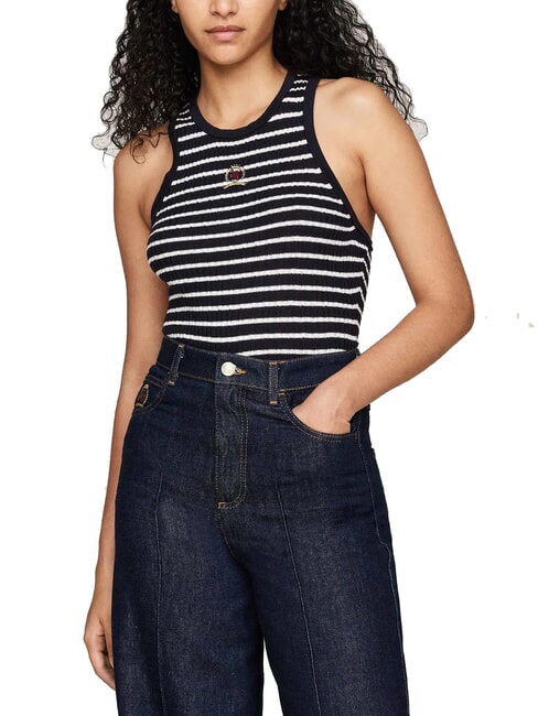 TOMMY HILFIGER TH  Ärmelloses Hemd Wüstenhimmel - Damenpullover