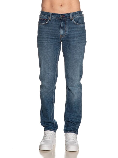 TOMMY HILFIGER TH DENTON Straight Fit Jeans Custer Indigo - Herrenjeans