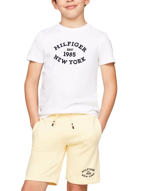 TOMMY HILFIGER TH KIDS Kinder-T-Shirt aus Baumwolle Weiß - Kinder-T-Shirt