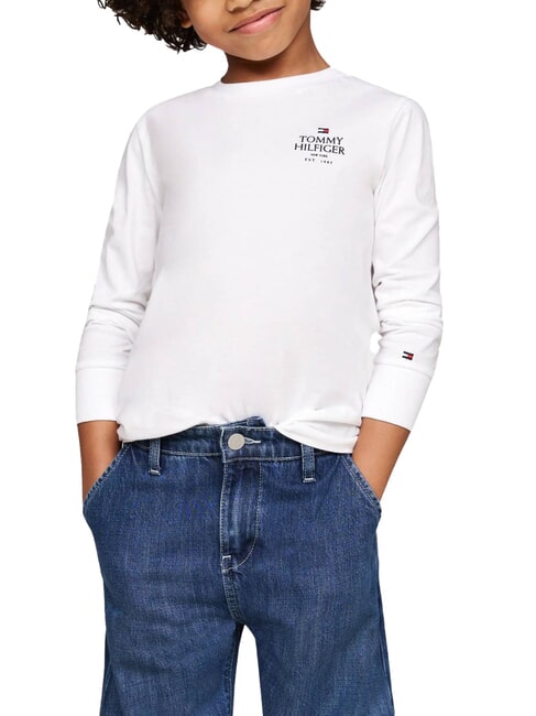 TOMMY HILFIGER TH KIDS Baumwoll-T-Shirt Weiß - Kinder-T-Shirt