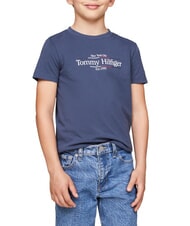 TOMMY HILFIGER TH KIDS Kurzärmeliges Baumwoll-T-Shirt - Kinder-T-Shirt