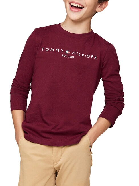 TOMMY HILFIGER TH KIDS Langärmliges T-Shirt tiefrot - Kinder-T-Shirt