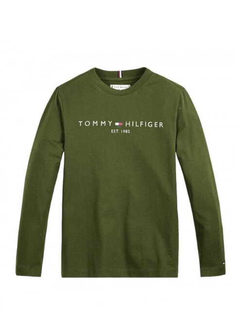 TOMMY HILFIGER TH KIDS Langärmliges T-Shirt Utility-Olive - Kinder-T-Shirt