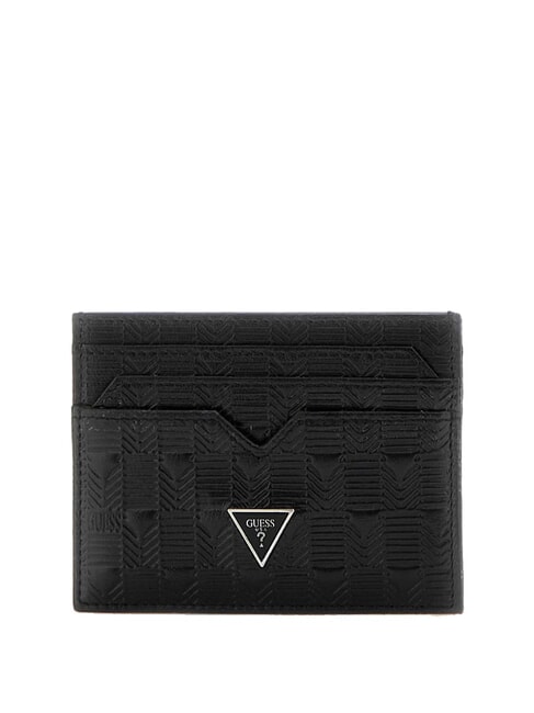 GUESS TORINO Kartenetui aus Leder SCHWARZ - Brieftaschen Herren