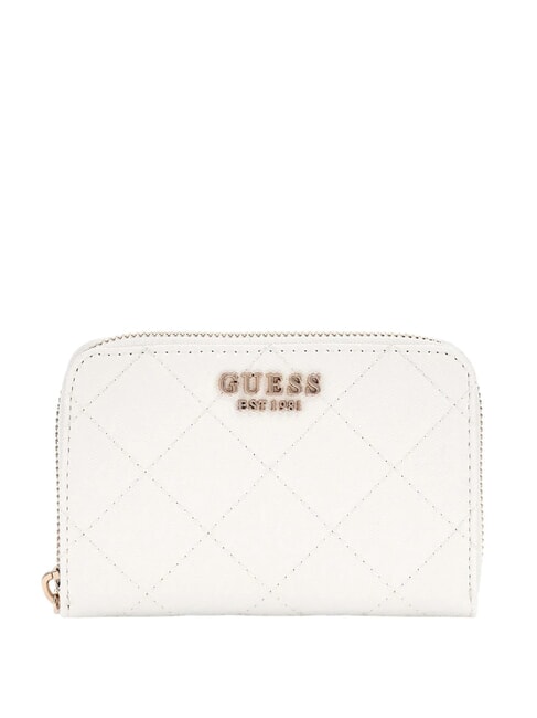 GUESS LAUREL Mittelgroße Geldbörse mit Rundum-Reißverschluss Weiß - Brieftaschen Damen