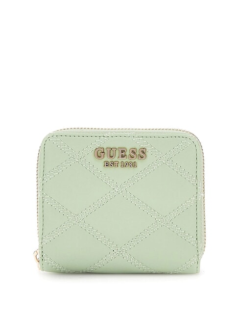 GUESS TAMSIN Kleine Geldbörse mit Rundum-Reißverschluss Seladon - Brieftaschen Damen