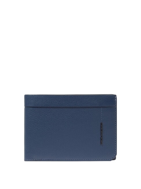 PIQUADRO W137 Lederbrieftasche Blau - Brieftaschen Herren