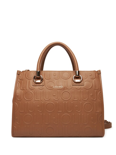 LIUJO MANHATTAN Mittelgroße Umhängetasche mit Logo Wildleder- - Damentaschen