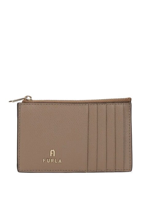 FURLA CAMELIA Flache Brieftasche aus Leder grau - Brieftaschen Damen