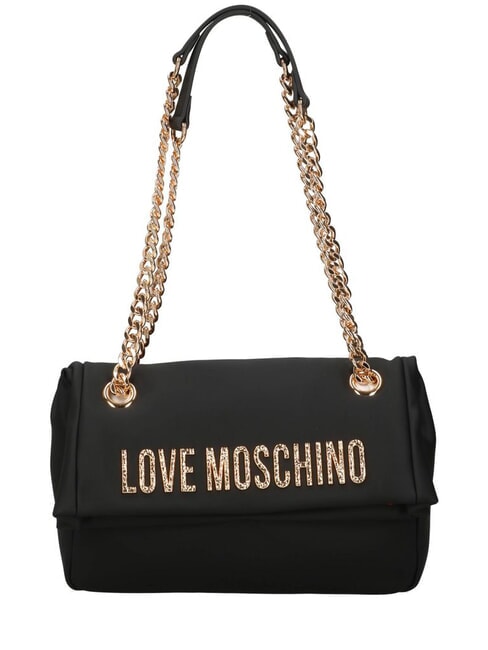 LOVE MOSCHINO BOLD LOVE HAMMERED  Umhängetasche / Crossbody Bag Schwarz - Damentaschen
