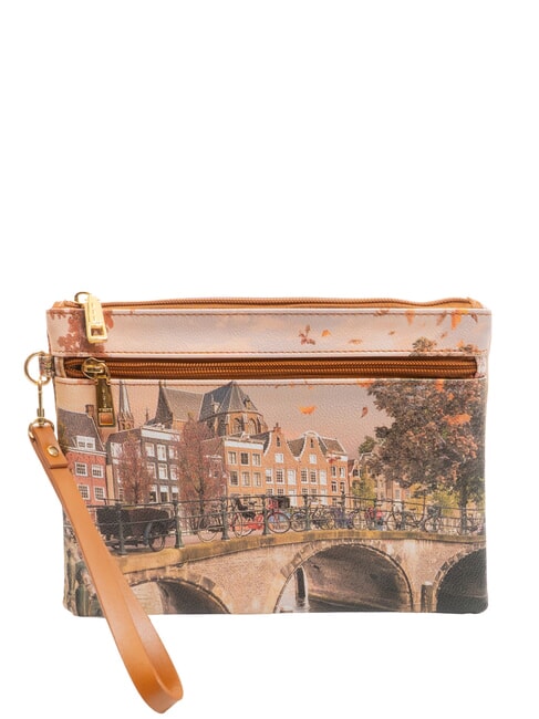 YNOT YESBAG Mittelgroße Clutch mit Manschette Herbstfluss - Damentaschen