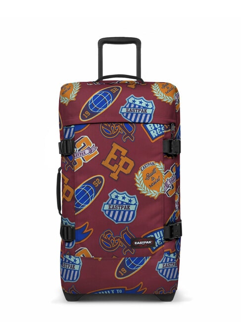 EASTPAK TRANVERZ M Mittlerer Trolley Clash Burgund - Halbharte Trolleys