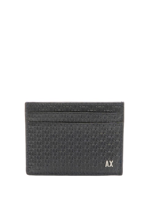 ARMANI EXCHANGE A|X Business Kartenhalter aus Leder tiefes Marineblau - Brieftaschen Herren