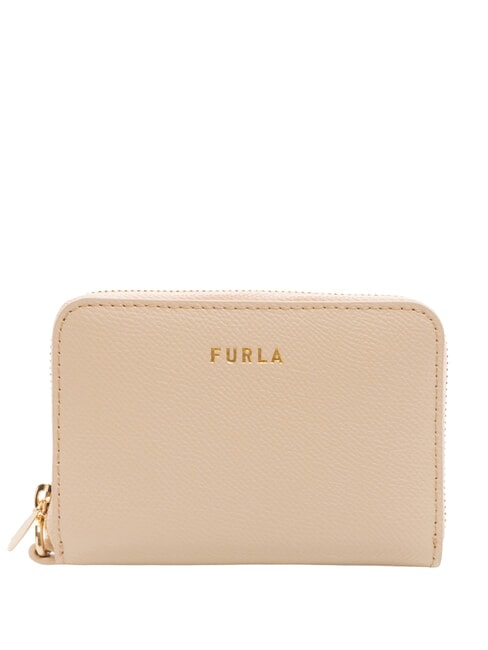 FURLA GARDENIA Kleine Lederbrieftasche mit umlaufendem Reißverschluss Tänzer - Brieftaschen Damen