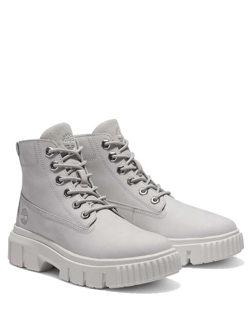 TIMBERLAND GREYFIELD Stiefeletten aus Leder grau violett - Damenschuhe