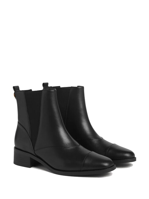 COCCINELLE NIKLA SMOOTH Chelsea-Boots aus glattem Leder Schwarz - Damenschuhe