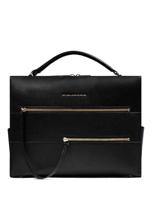 PIQUADRO W140 14" Laptop-Aktentasche Schwarz - Arbeitstaschen