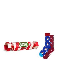 HAPPY SOCKS HOLIDAY STRIPED CRACKER Geschenkset mit 2 Paar Socken - Herrensocken/Herrenstrümpfe