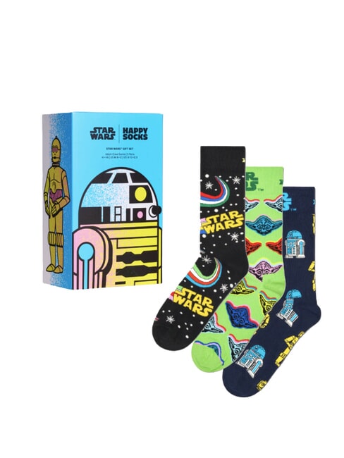 HAPPY SOCKS STAR WARS Geschenkset mit 3 Paar Socken Schwarz - Herrensocken/Herrenstrümpfe