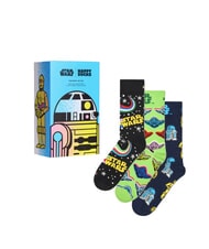 HAPPY SOCKS STAR WARS Geschenkset mit 3 Paar Socken - Herrensocken/Herrenstrümpfe