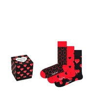 HAPPY SOCKS I LOVE YOU Geschenkset mit 3 Paar Socken - Damenstrümpfe