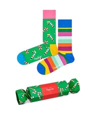 HAPPY SOCKS CHRISTMAS CRACKER Geschenkset mit 2 Paar Socken - Herrensocken/Herrenstrümpfe