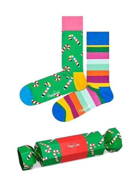 HAPPY SOCKS CHRISTMAS CRACKER Geschenkset mit 2 Paar Socken 7302 - Herrensocken/Herrenstrümpfe