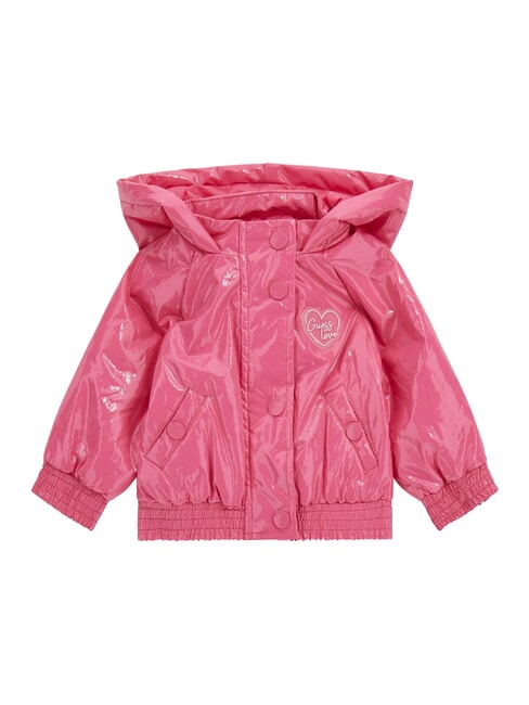 GUESS KIDS Wattierte Jacke mit Kapuze Karamellrose - Kinder Jacken