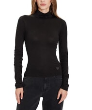 GUESS ANITA TURTLE Pullover tiefschwarz meliert - Damenpullover - 1