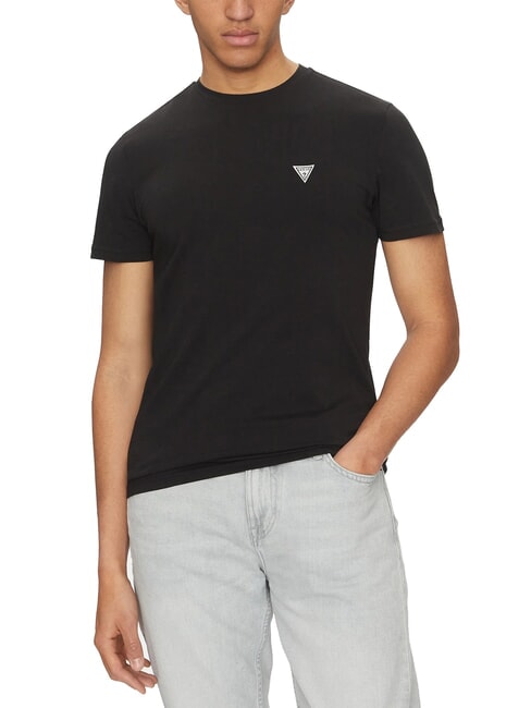 GUESS JOE SINGLE CREW NECK Stretch-Kurzarm-T-Shirt jetbla - Herren-T-Shirts