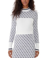 GUESS MOCK NECK AUBREY 4G Slim Fit Pullover - Damenpullover