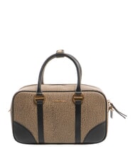 BORBONESE OUTLINE Handtasche natur op / schwarz - Damentaschen - 1