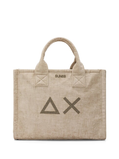 SUN68 CALI VELVET Handtasche, mit Schultergurt Beige - Damentaschen