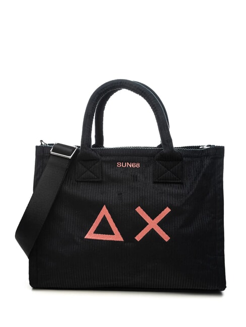 SUN68 CALI CORDUROY Handtasche, mit Schultergurt Schwarz - Damentaschen