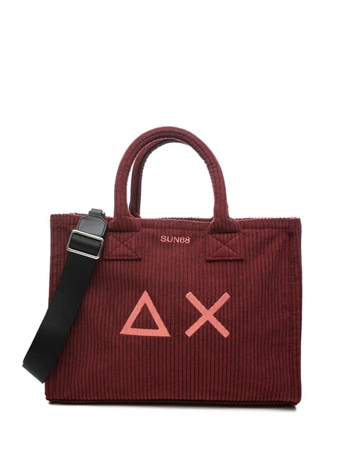 SUN68 CALI CORDUROY Handtasche, mit Schultergurt Bordeaux - Damentaschen