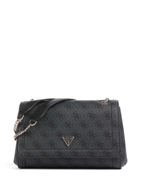 GUESS NOELLE 2 Wandelbare Tasche mit Klappe Kohle - Damentaschen