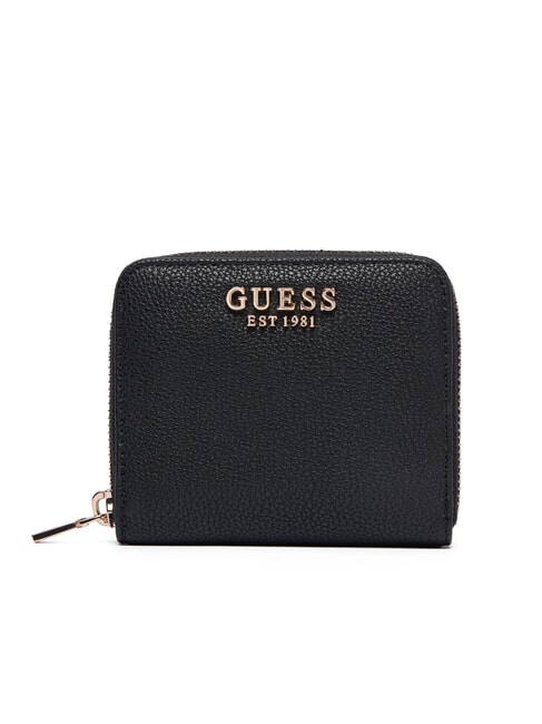 GUESS LAUREL 2 Kleine Geldbörse mit Rundum-Reißverschluss SCHWARZ - Brieftaschen Damen