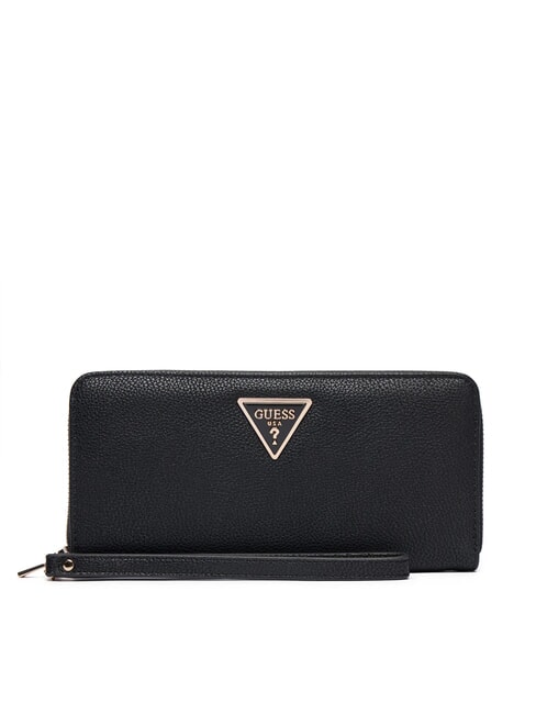 GUESS LAUREL 2 Große Geldbörse mit Rundum-Reißverschluss und Handgelenksschlaufe SCHWARZ - Brieftaschen Damen