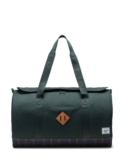 HERSCHEL HERITAGE Seesack mit Schultergurt Dunkelstes Fichten-Winterplaid - Reisetaschen