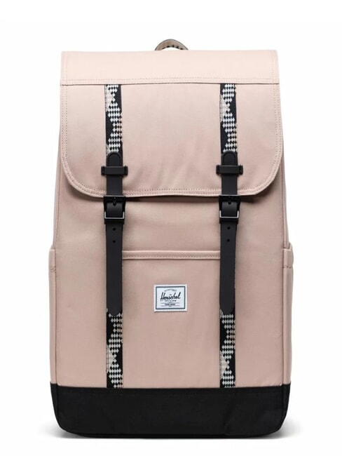 HERSCHEL RETREAT Rucksack helles Taupe/Schwarz - Rucksäcke für Schule &amp; Freizeit