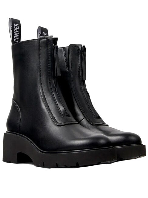 CAMPER MILAH Stiefeletten aus Leder Schwarz - Damenschuhe