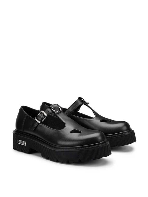 CULT SLASH 4216 Mary-Jane-Loafer aus Leder Schwarz - Damenschuhe