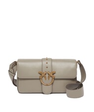 PINKO LOVE ONE CLASSIC SLOUCHY Umhängetasche aus Leder - Damentaschen